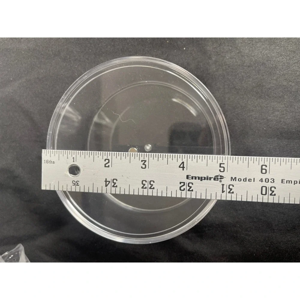 8 Pack Clear Acrylic Round Storage Containers with Lids 5 Inch‎ Small Organizers